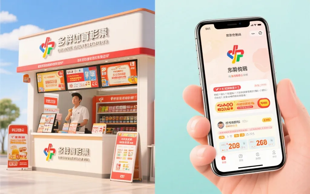 彩票销售点与线上销售界面